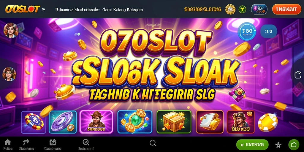 Gameplay 070SLOT dengan mesin slot yang menakjubkan dan fitur bonus.