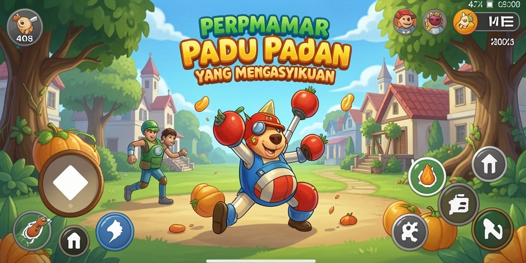 Tampilan gameplay 47F yang mengasyikkan dan penuh warna.