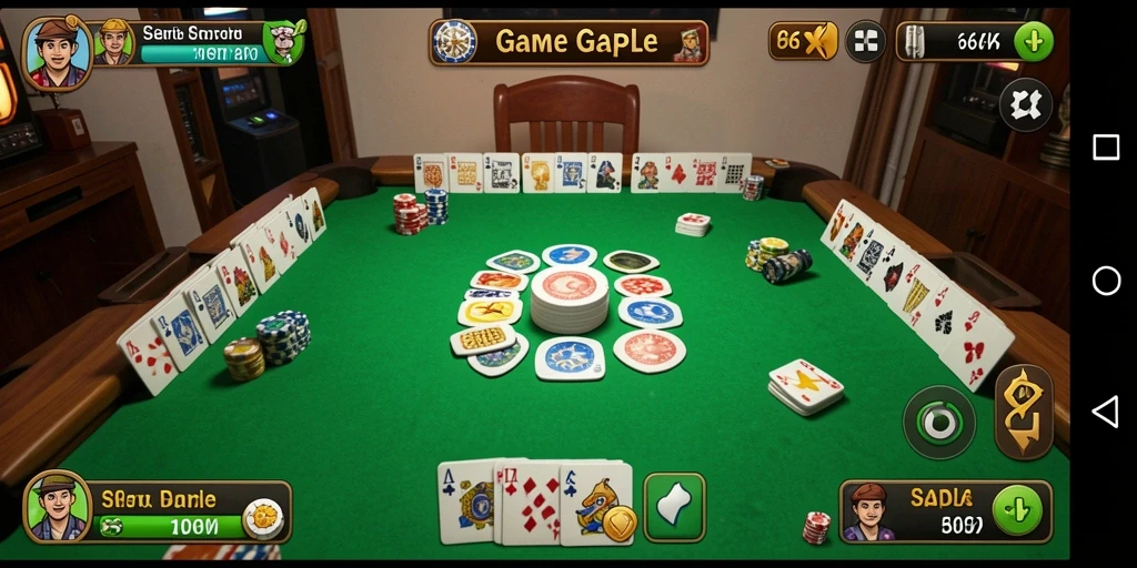 Screenshot gameplay seru dari game Gaple 66K.