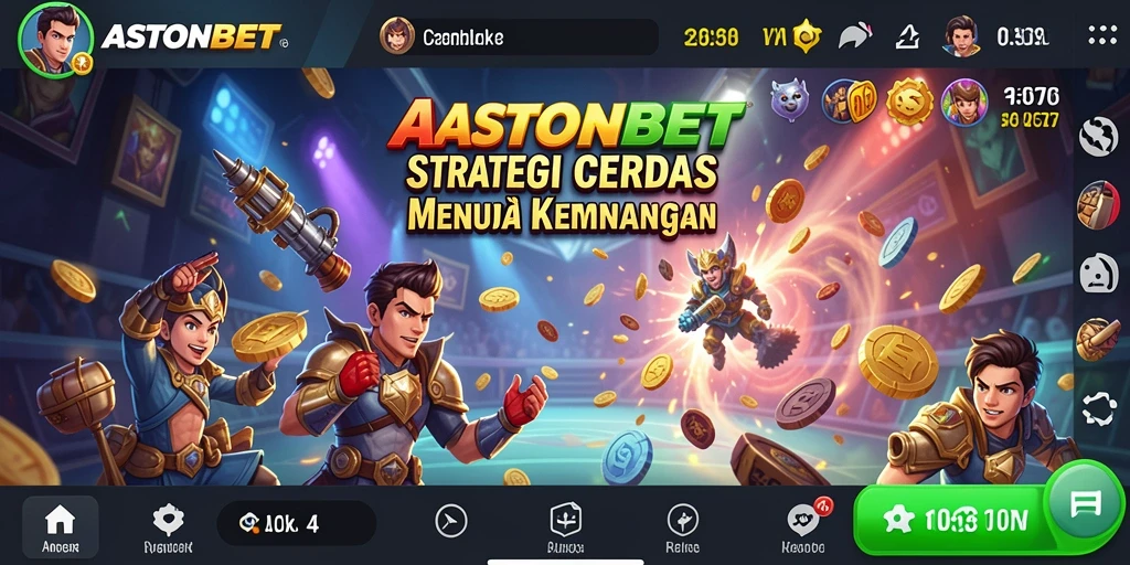 Screenshot gameplay dari ASTONBET yang menunjukkan aksi strategi dalam permainan.