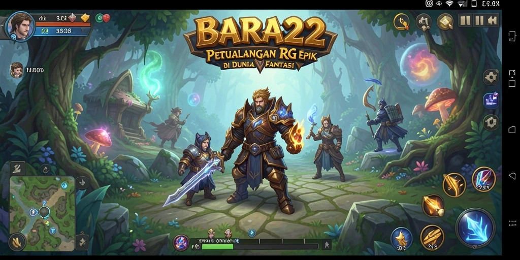 Tampilan gameplay RPG BARA22 yang menegangkan dan menarik.