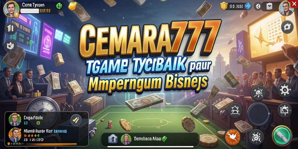 Tampilan gameplay CEMARA777 dengan fitur manajemen Tycoon yang menantang.