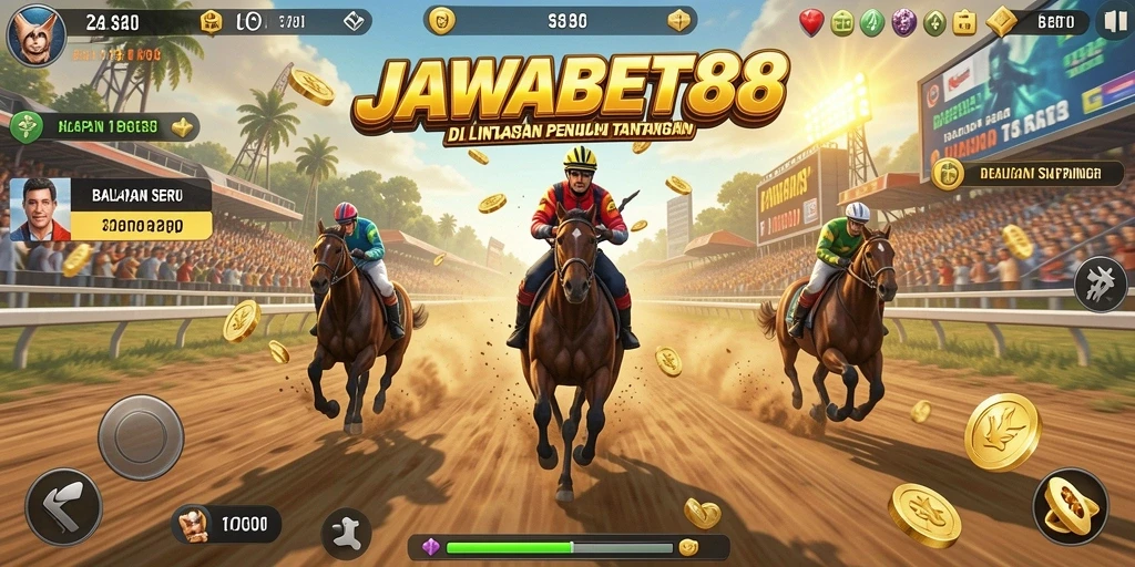 Gameplay balapan seru dengan grafis menakjubkan di JAWABET88.