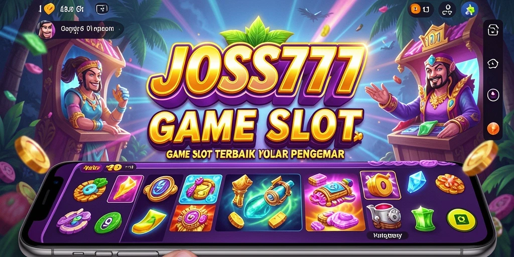 Screenshot utama JOSS777 menampilkan gameplay Slot yang mendebarkan.