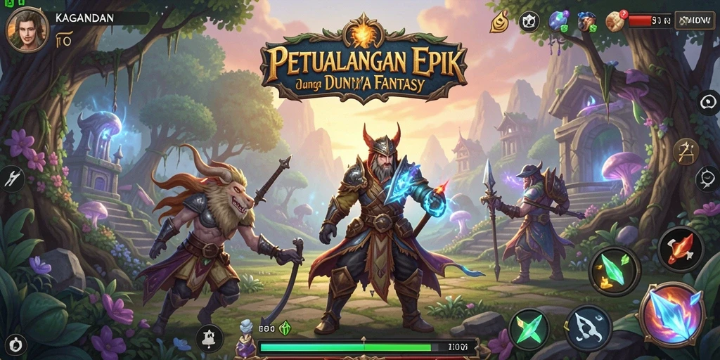 Gameplay seru KAGANDAN dengan pertarungan epik dan karakter menarik.