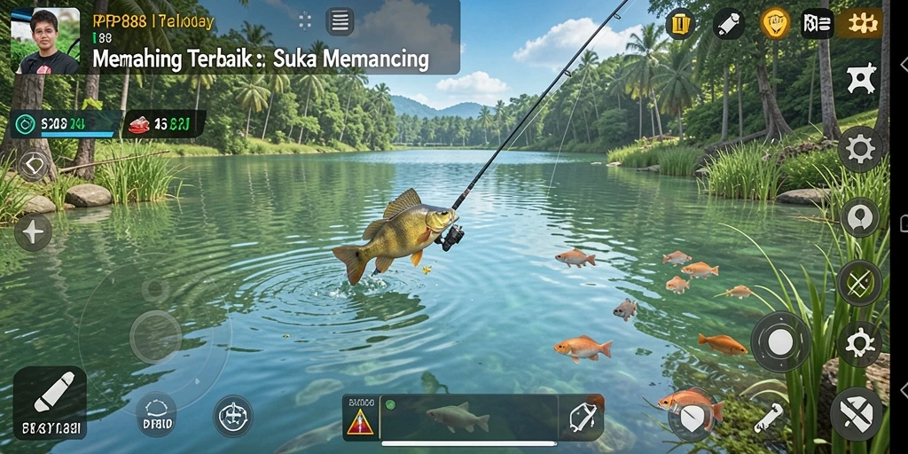 Tampilan gameplay PP88 yang menampilkan pengalaman memancing seru.