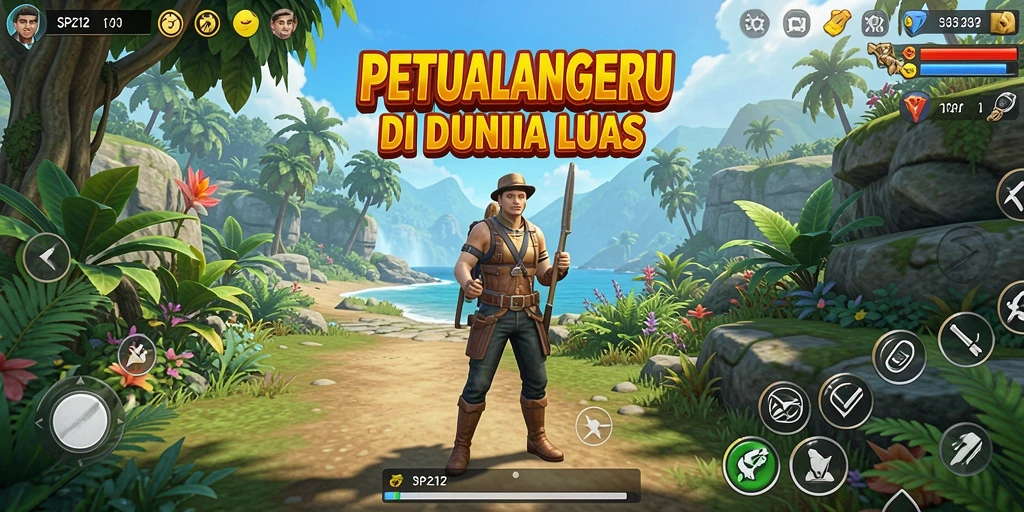 Tangkapan layar gameplay SP212 menampilkan aksi seru dalam petualangan.