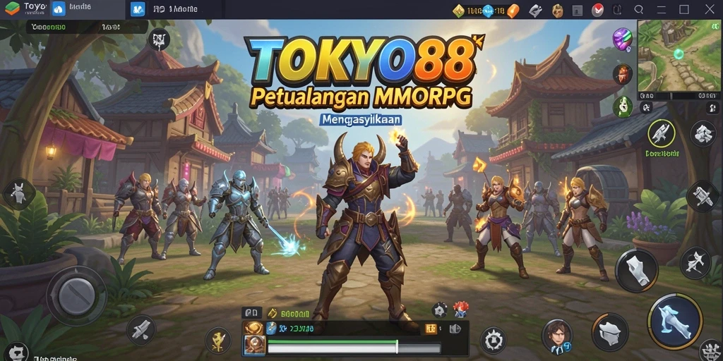 Tampilan gameplay epik di dunia MMORPG TOKYO88.