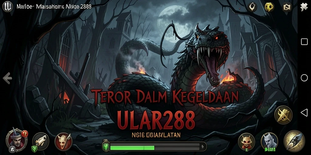 Screenshot ULAR288 menunjukkan suasana horror yang mencekam dan menyeramkan.