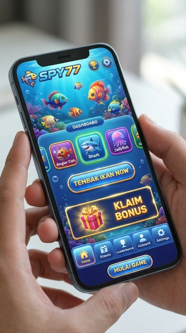 Tampilan utama aplikasi spy77 yang menarik dan fungsional.